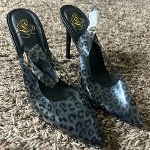 Leopard Print Stiletto Heels RUNS SMALL